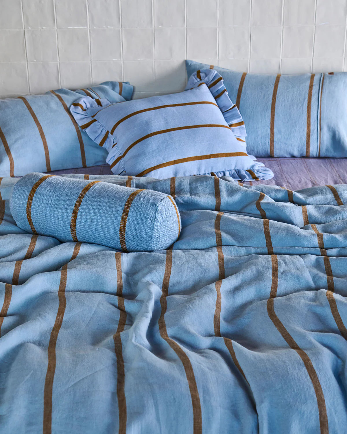 Kip and Co Como Stripe Linen Quilt Cover