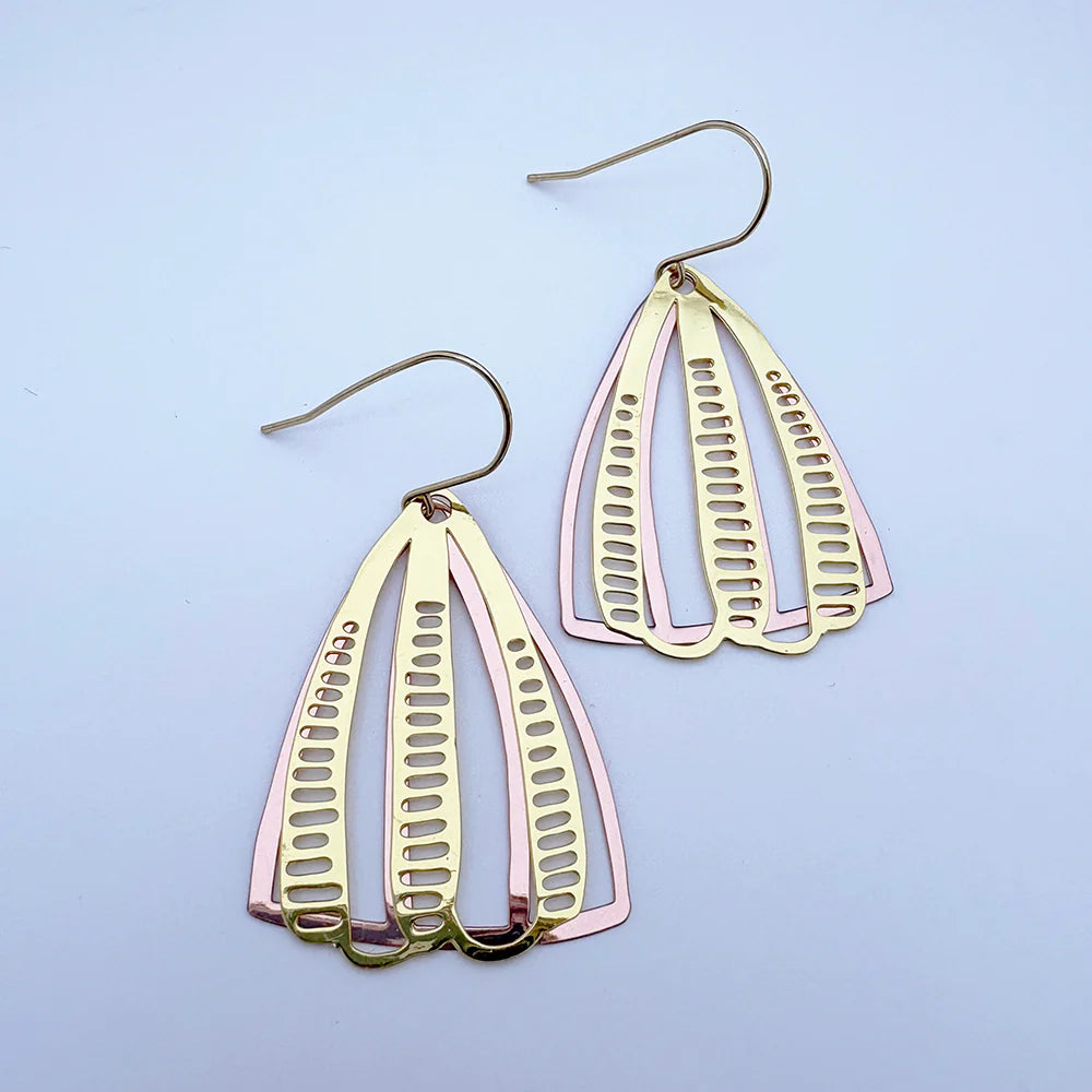 Denz earrings - Boho Gold/ Rose Gold
