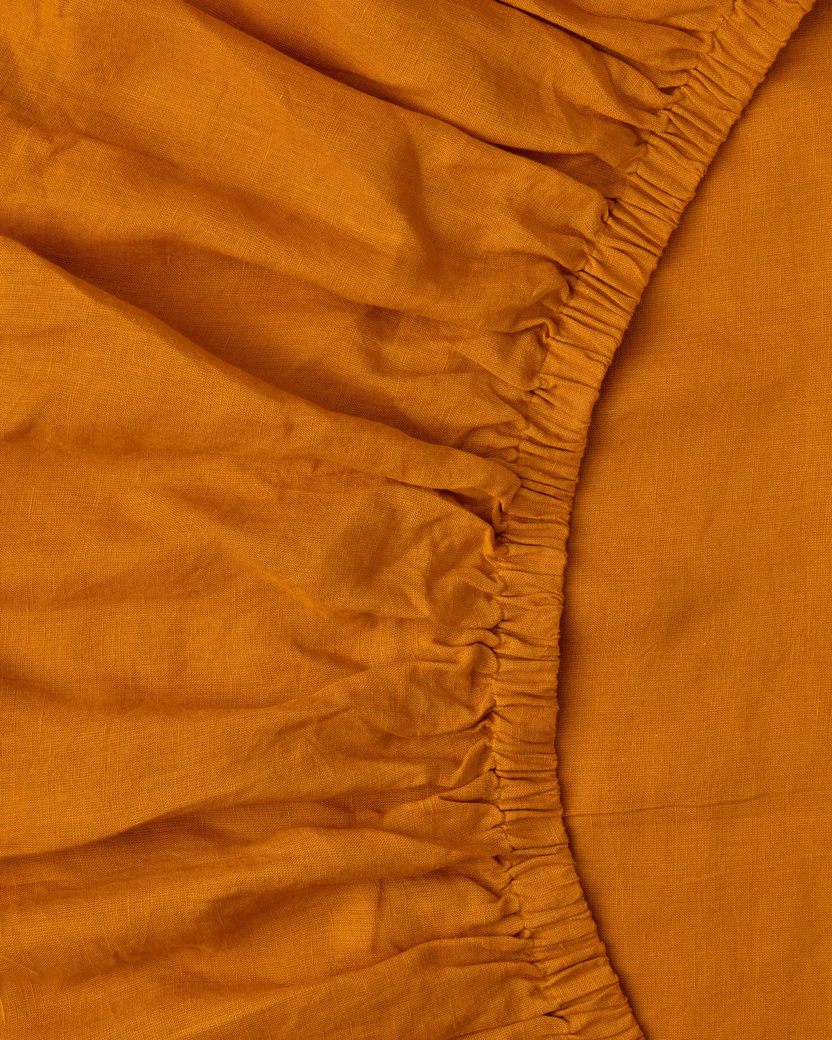 Kip and Co Linen Fitted Sheet Marmalade