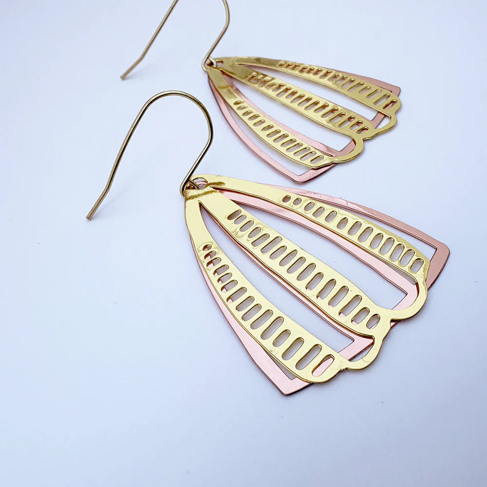 Denz earrings - Boho Gold/ Rose Gold