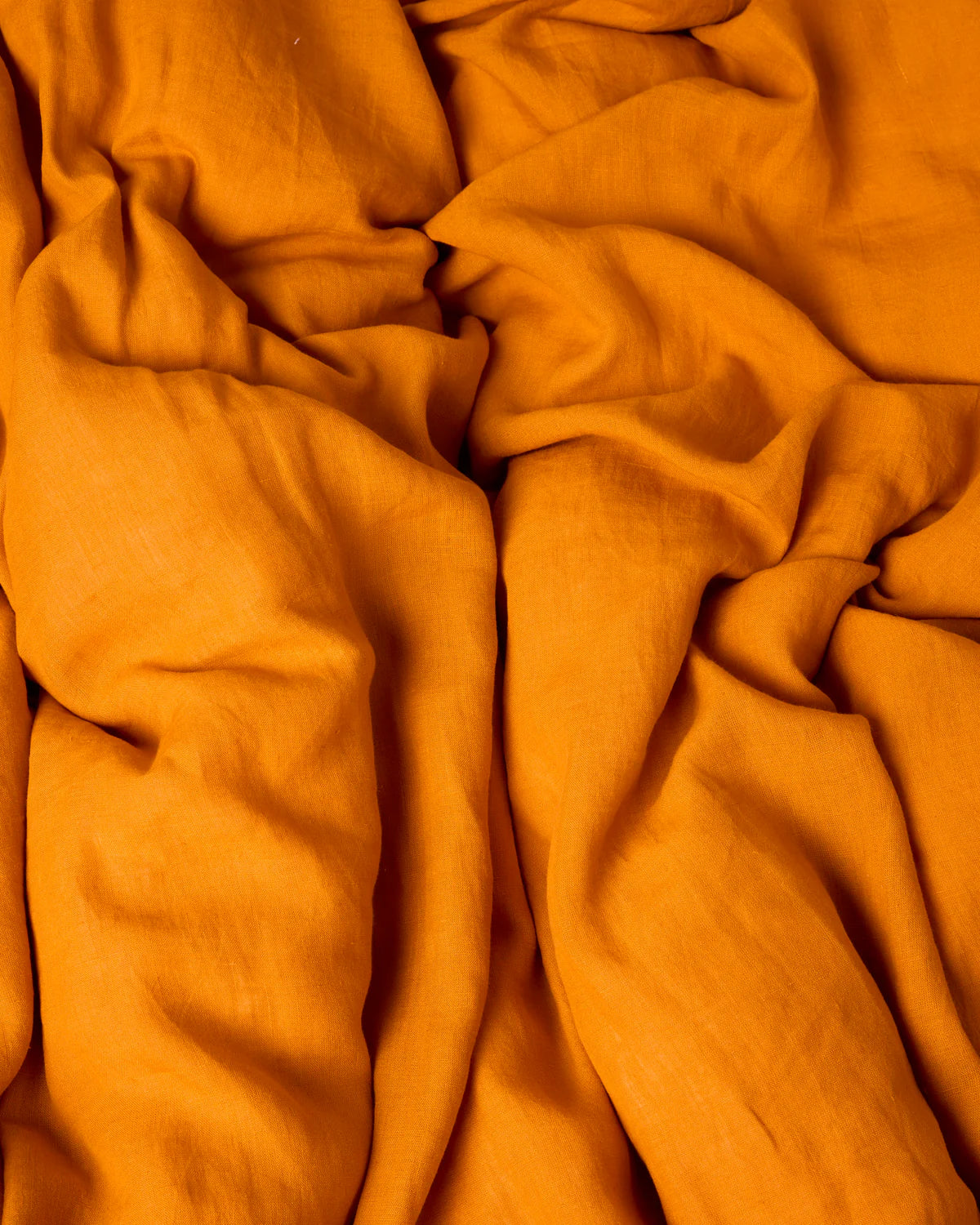 Kip and Co Linen Fitted Sheet Marmalade