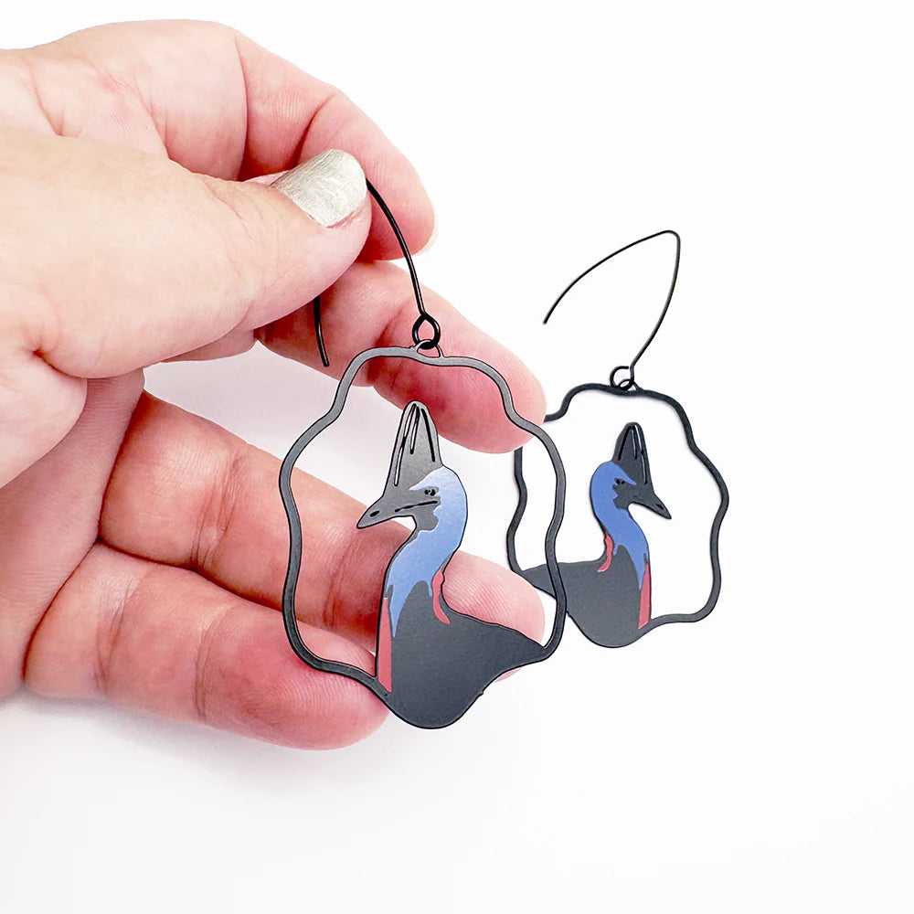 Denz earrings - Cassowary
