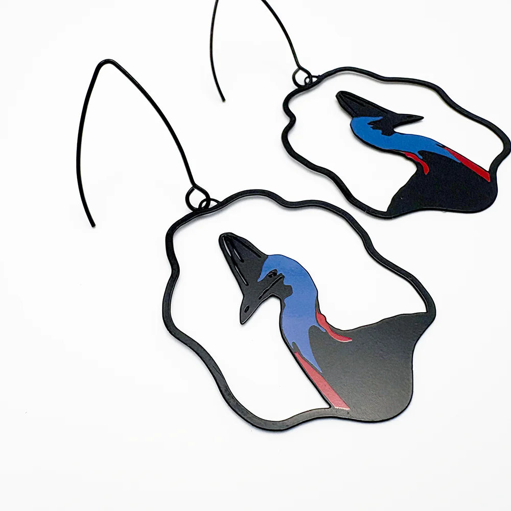 Denz earrings - Cassowary