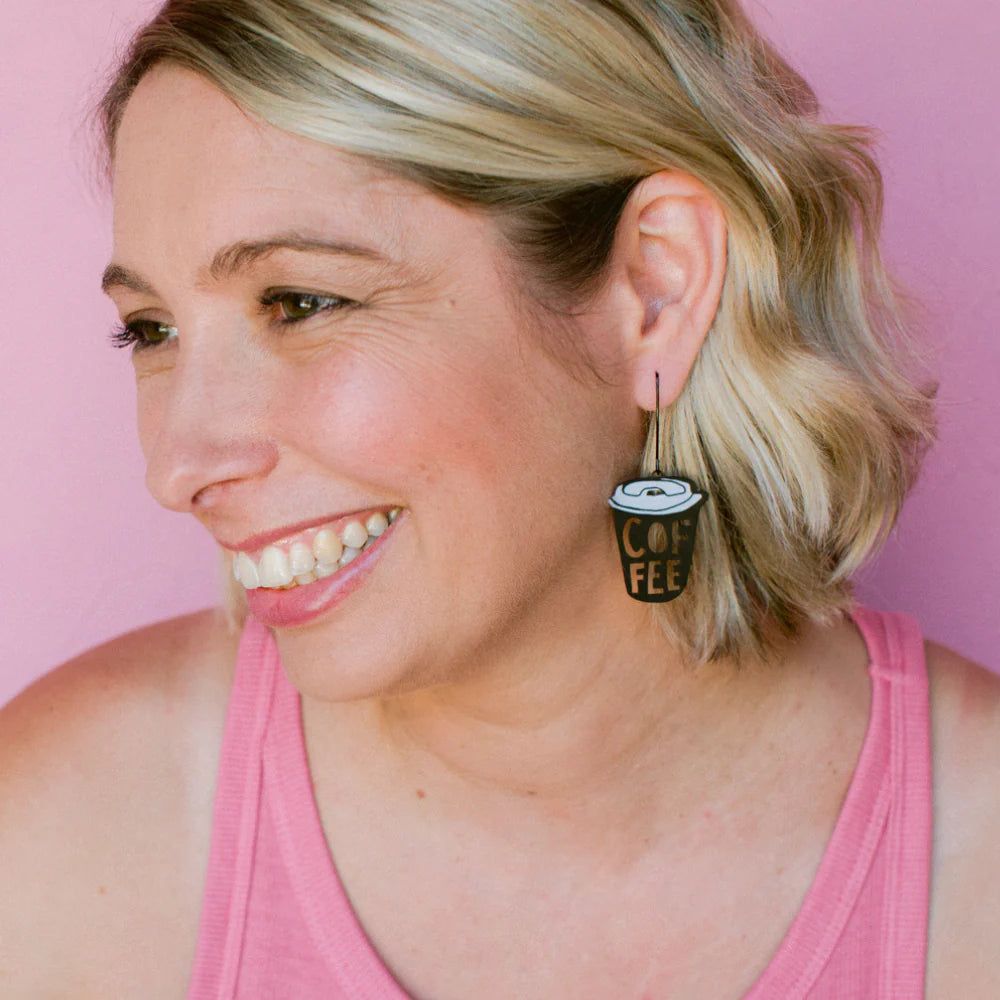 Denz earrings - Coffee