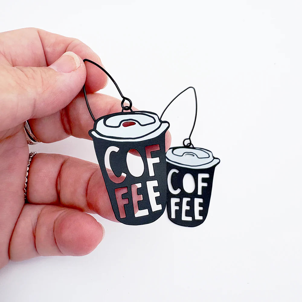 Denz earrings - Coffee