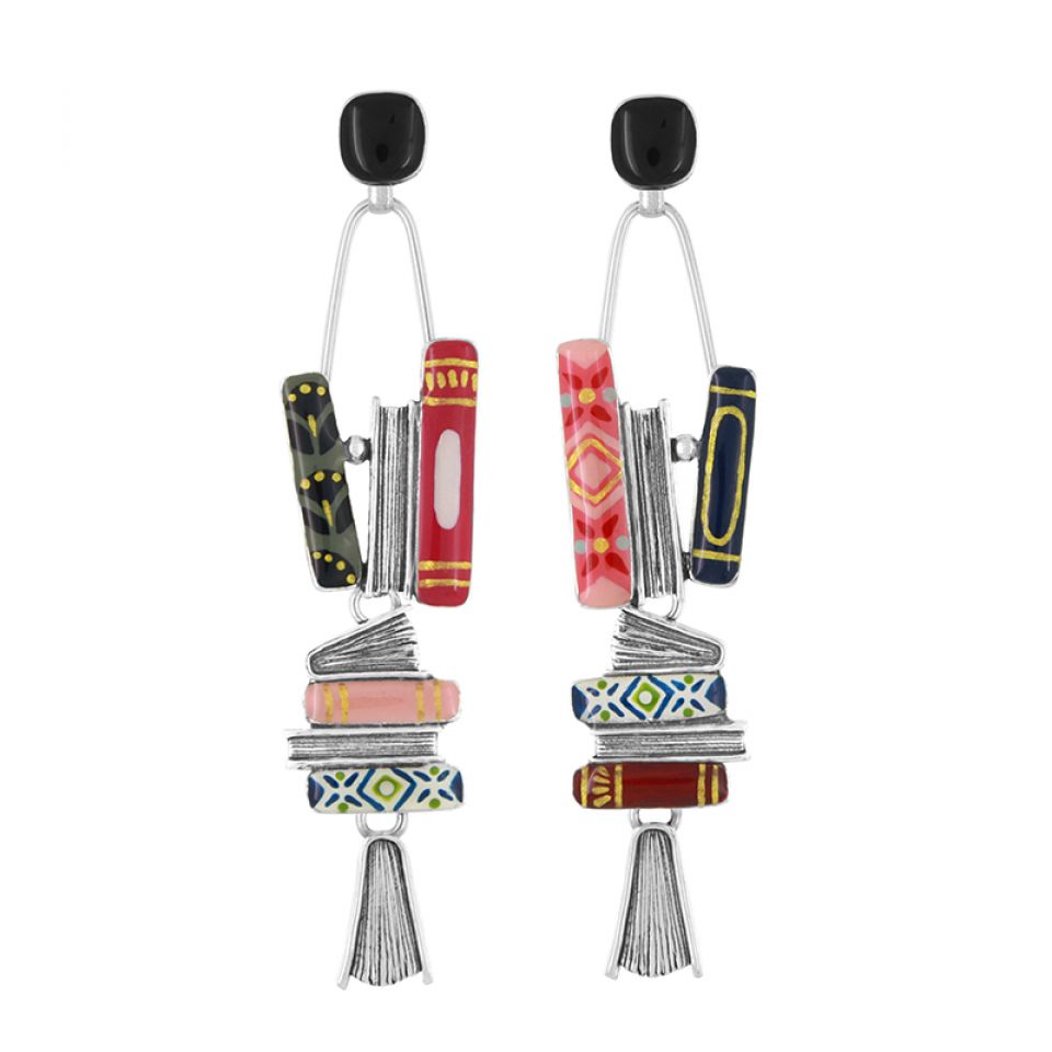 Taratata Jewellery - Book Long Stud Earrings