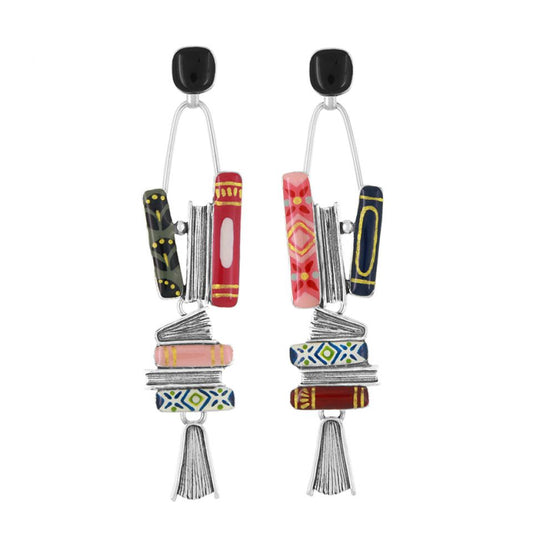 Taratata Jewellery - Book Long Stud Earrings