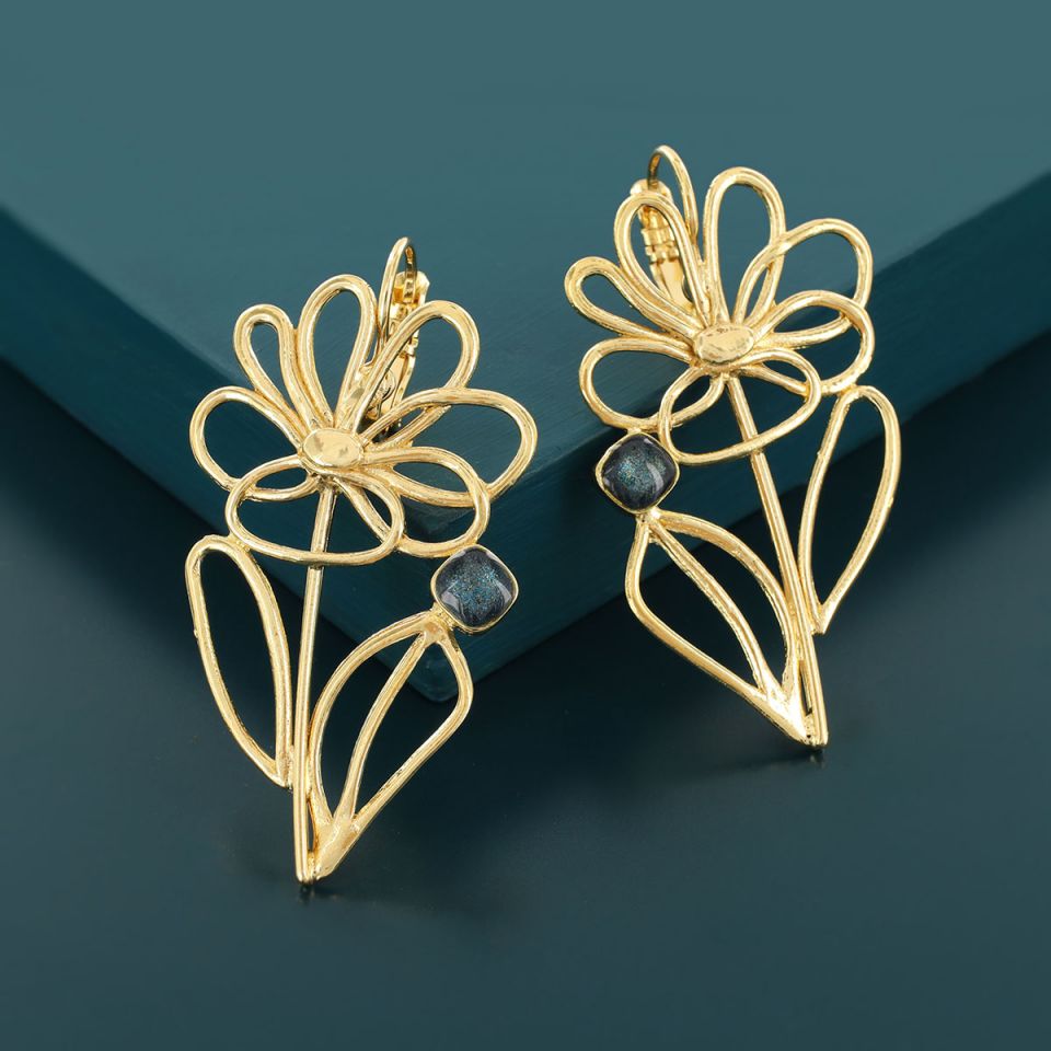 Taratata Jewellery - Flower  Lever Back Earrings