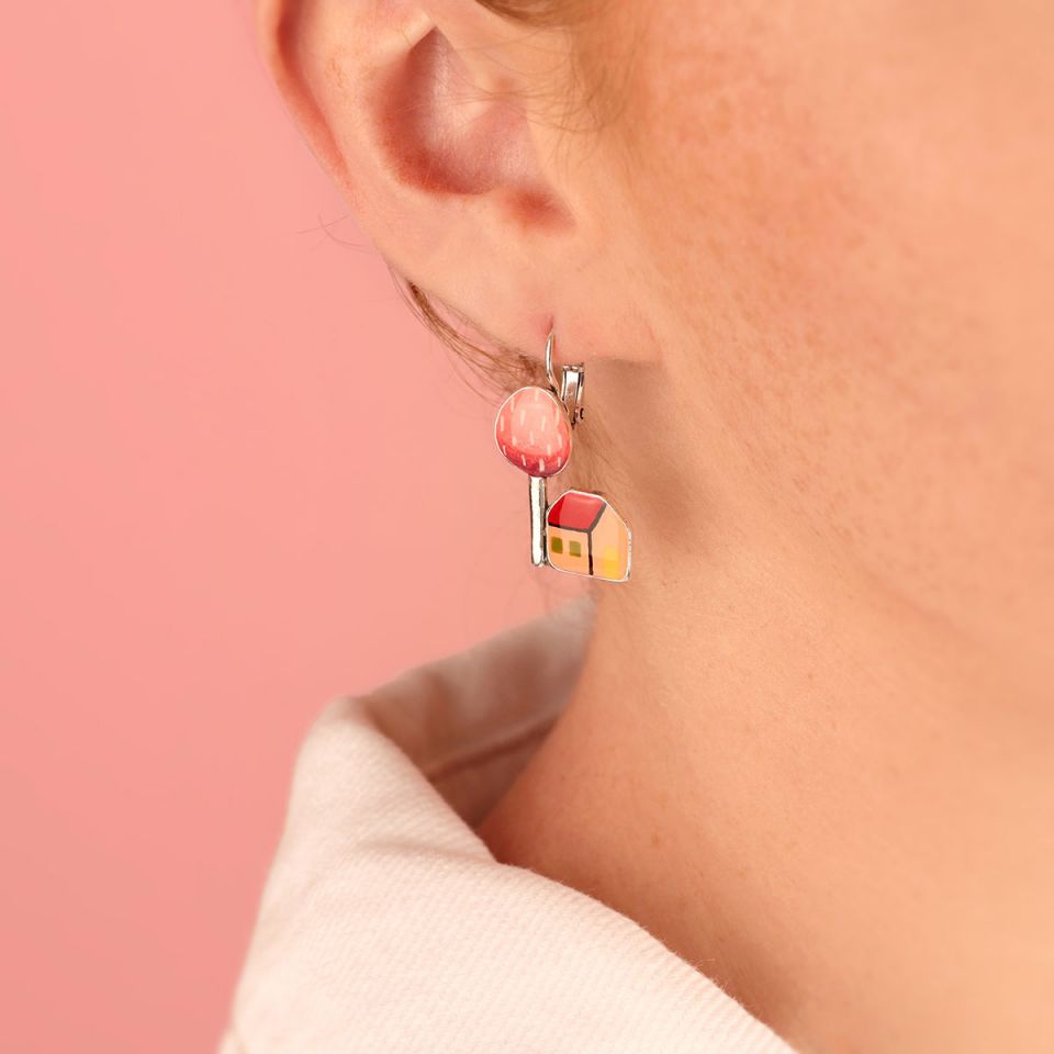 Taratata Jewellery - Little Village Level Back Earrings
