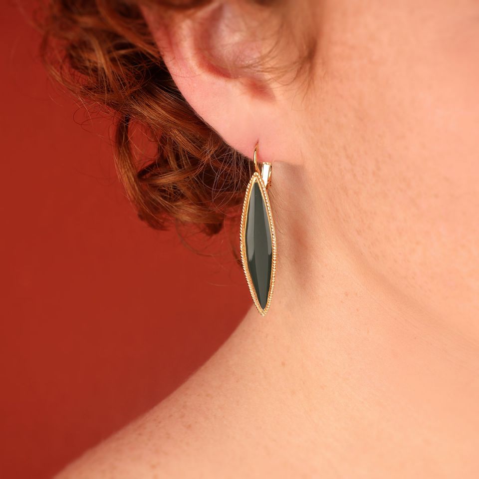 Taratata Jewellery - Leaf Level Back Earrings