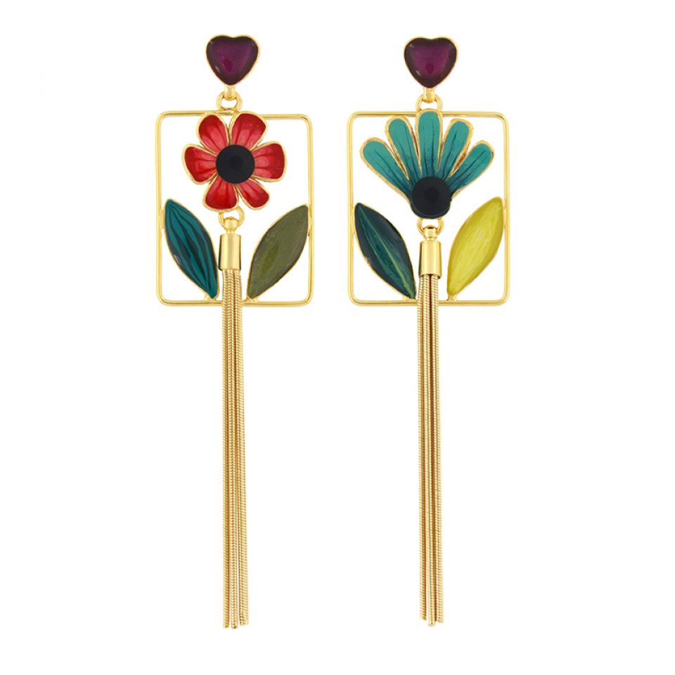 Taratata Jewellery - Frida Long Stud Earrings