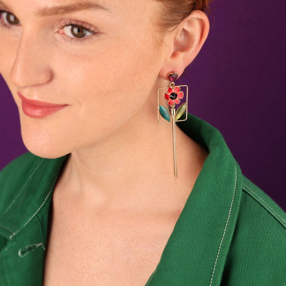 Taratata Jewellery - Frida Long Stud Earrings
