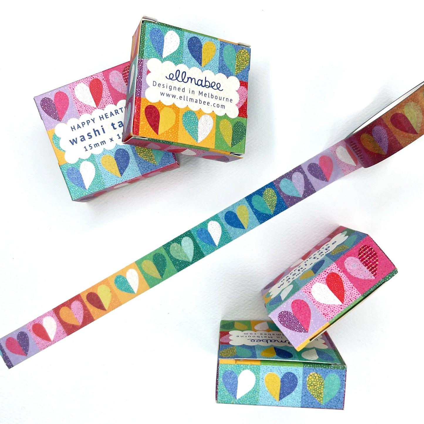 Ellmabee washi tape - Happy Hearts