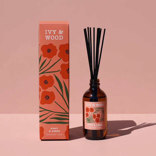 Ivy and Wood Poppy and Amber Diffuser