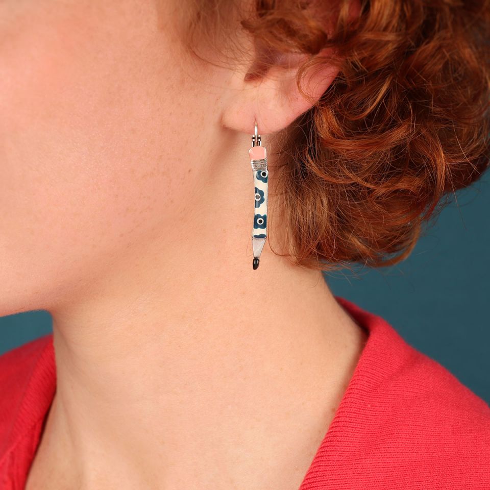Taratata Jewellery - Pencil Lever Back Earrings