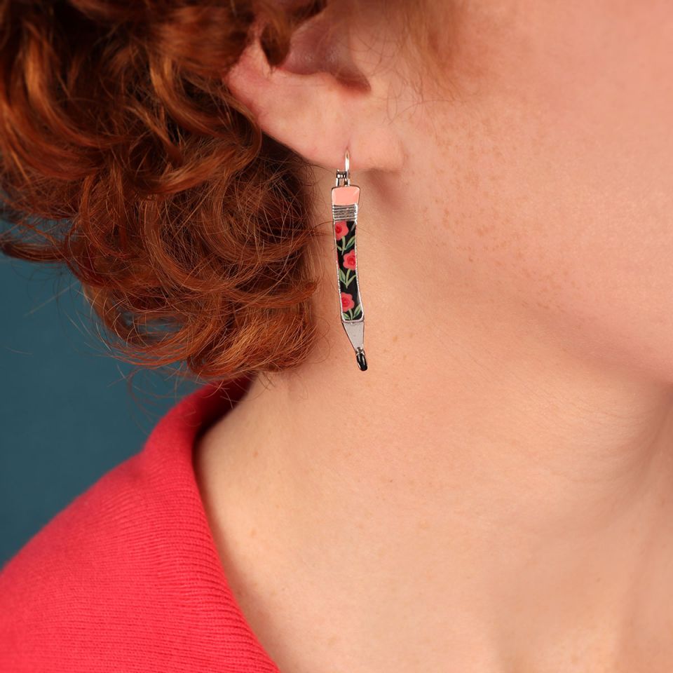 Taratata Jewellery - Pencil Lever Back Earrings