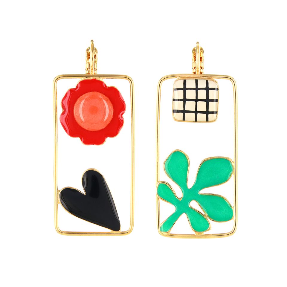 Taratata Jewellery Arty Mismatched Stud Earrings
