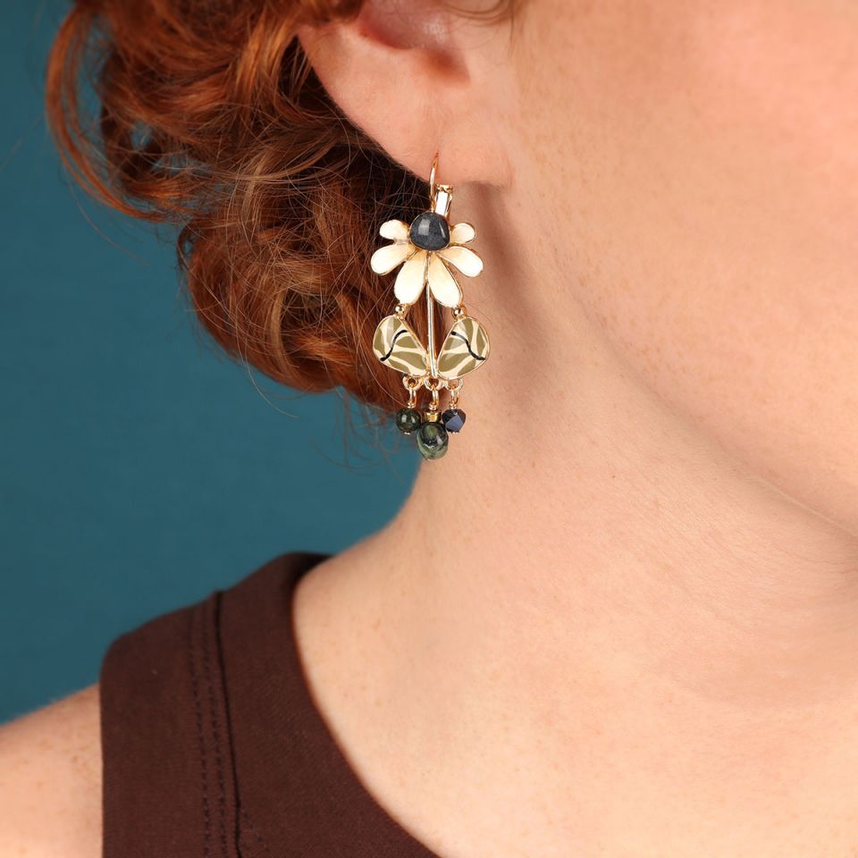 Taratata Jewellery Zen Flower Beaded Earrings