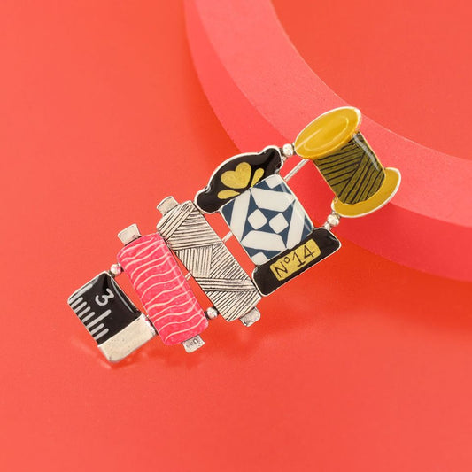 Taratata Jewellery - Bobbins Brooch