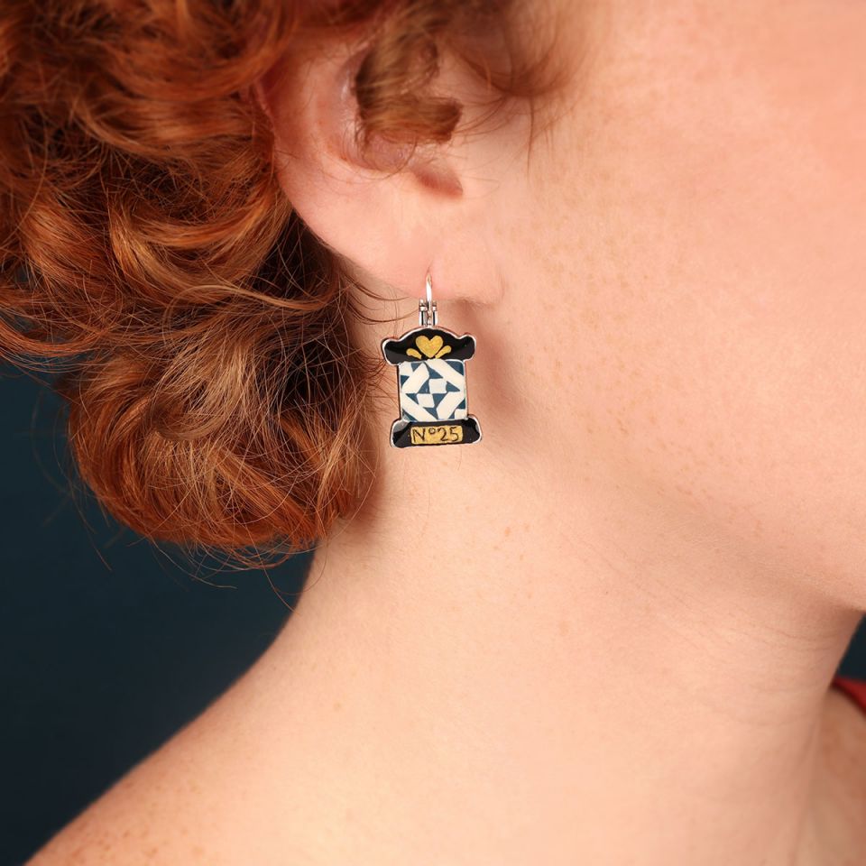 Taratata Jewellery - Bobbin Lever Back Earrings