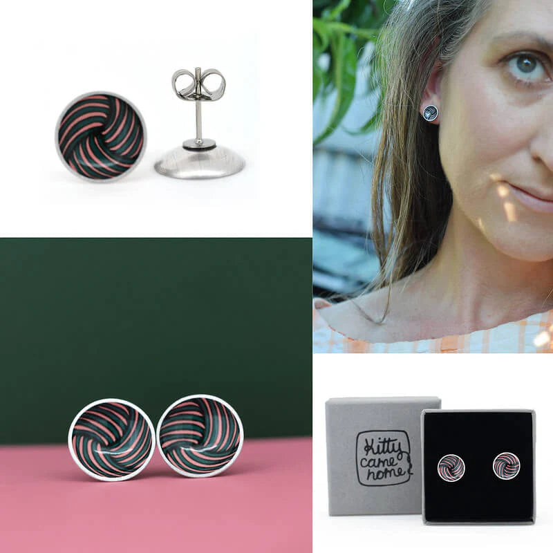 Woven Knot Domed Studs