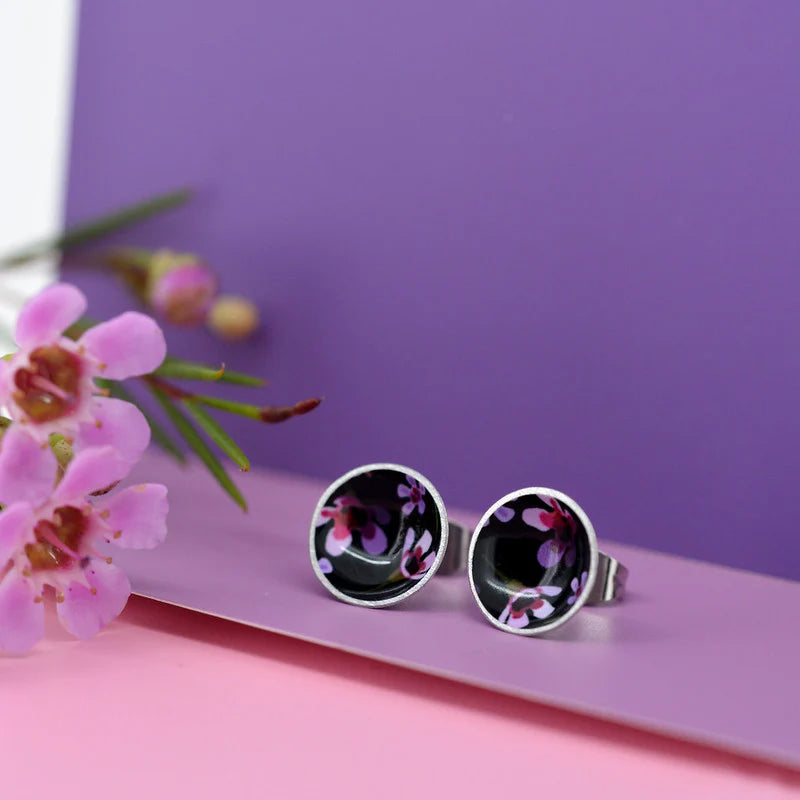 Geraldton Wax Flower Domed Studs