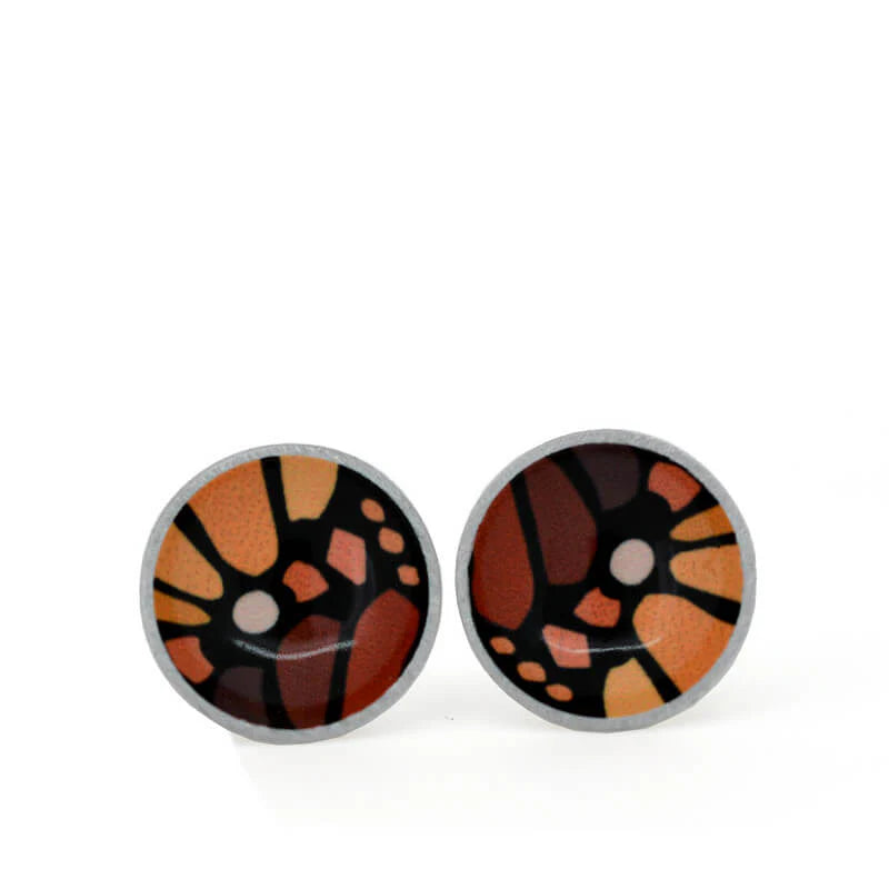 Hot Mocha - Monarch Butterfly Studs