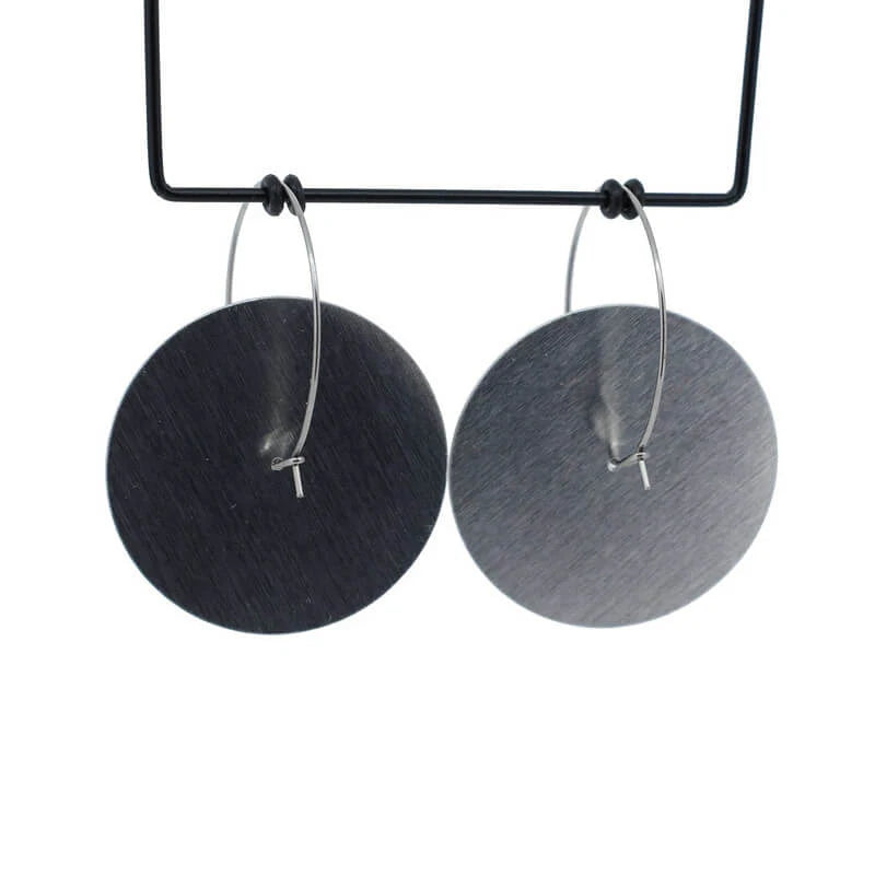 Yin Yang Large Circle Drop Hooks