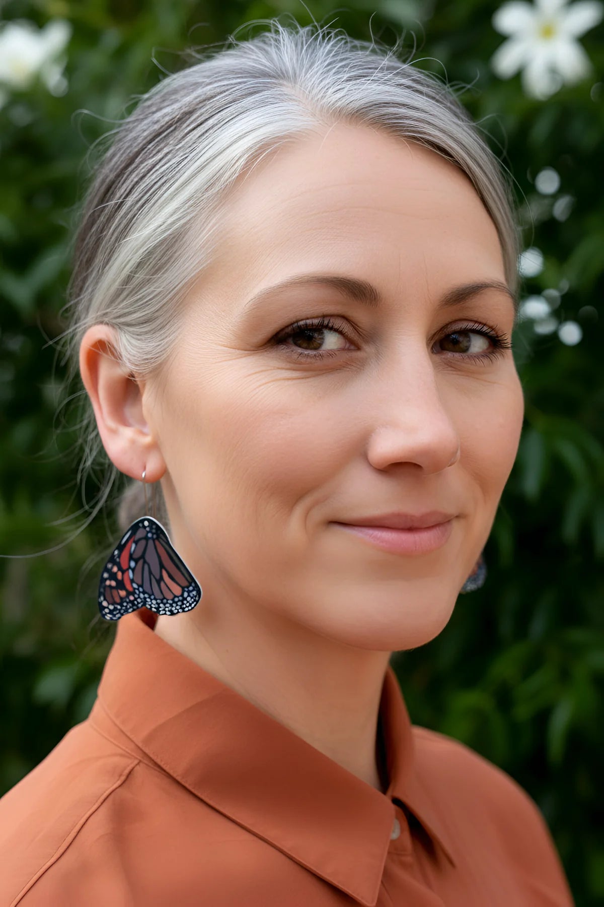 Pollen - Monarch Butterly Shepards Hook Earrings