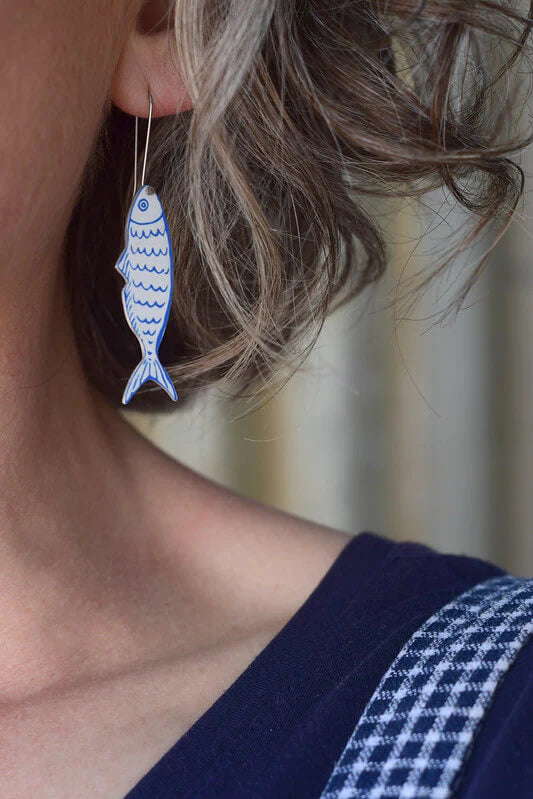 Little Fish Shepards Hook Earrings