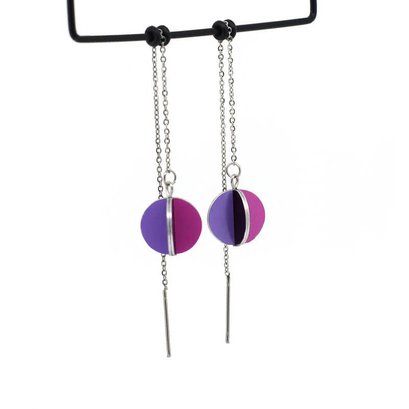 Geraldton Wax Pendulum Thread Earrings