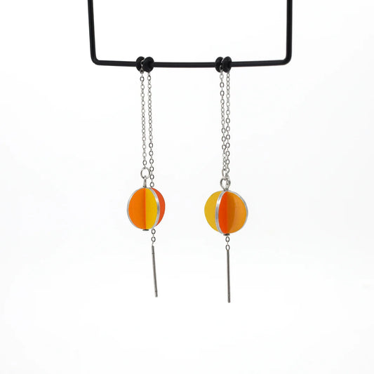 Sun Kissed Pendulum Thread Earrings