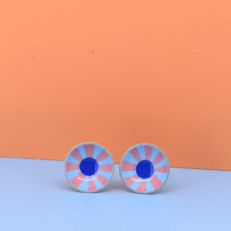 Floral Medley Domed Studs