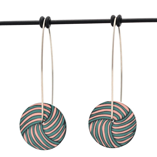 Woven Knot Small Circle Drop Hooks