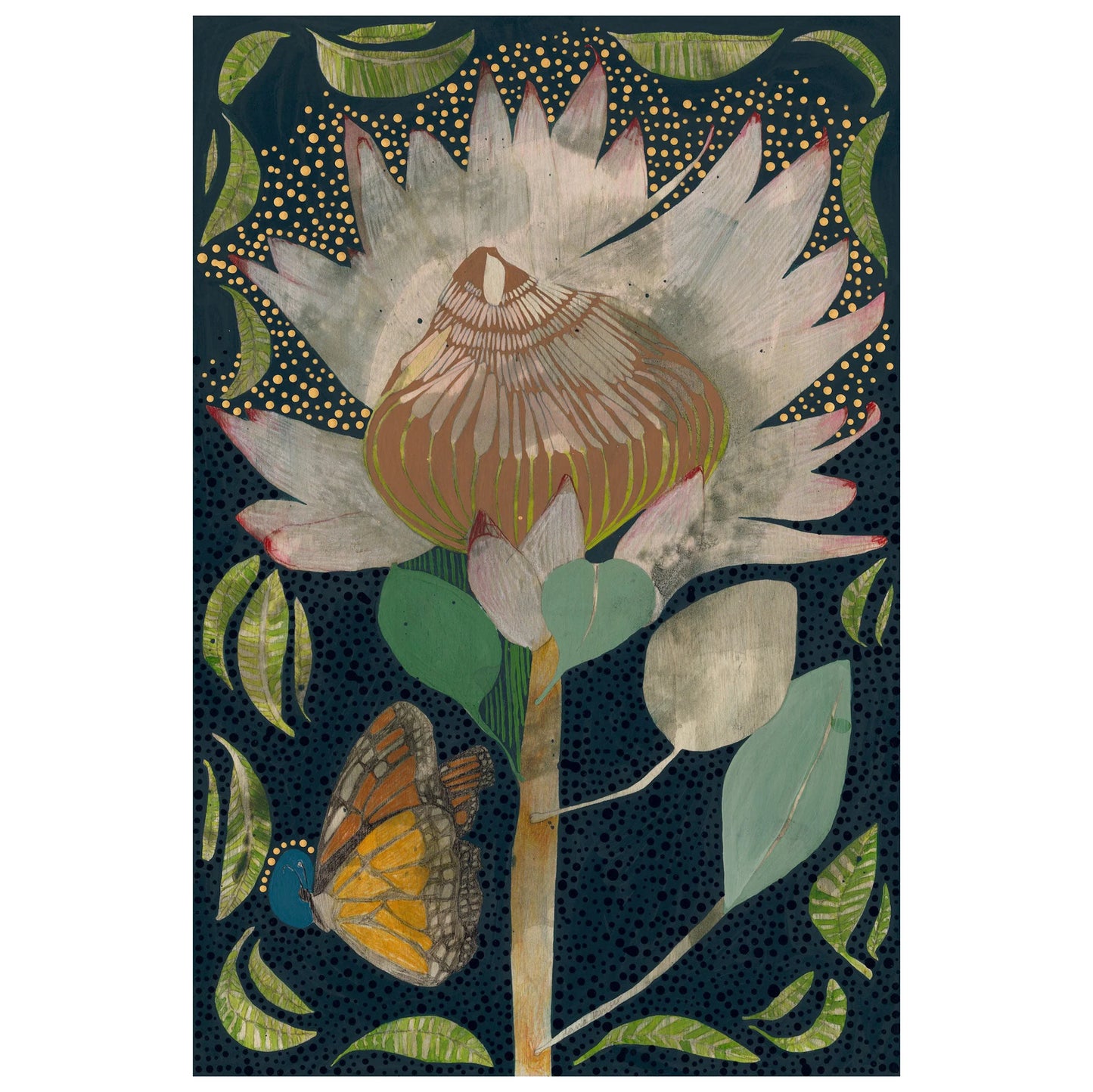 Dana Kinter - I Watch your Hands like Butterflies Landing - mini print