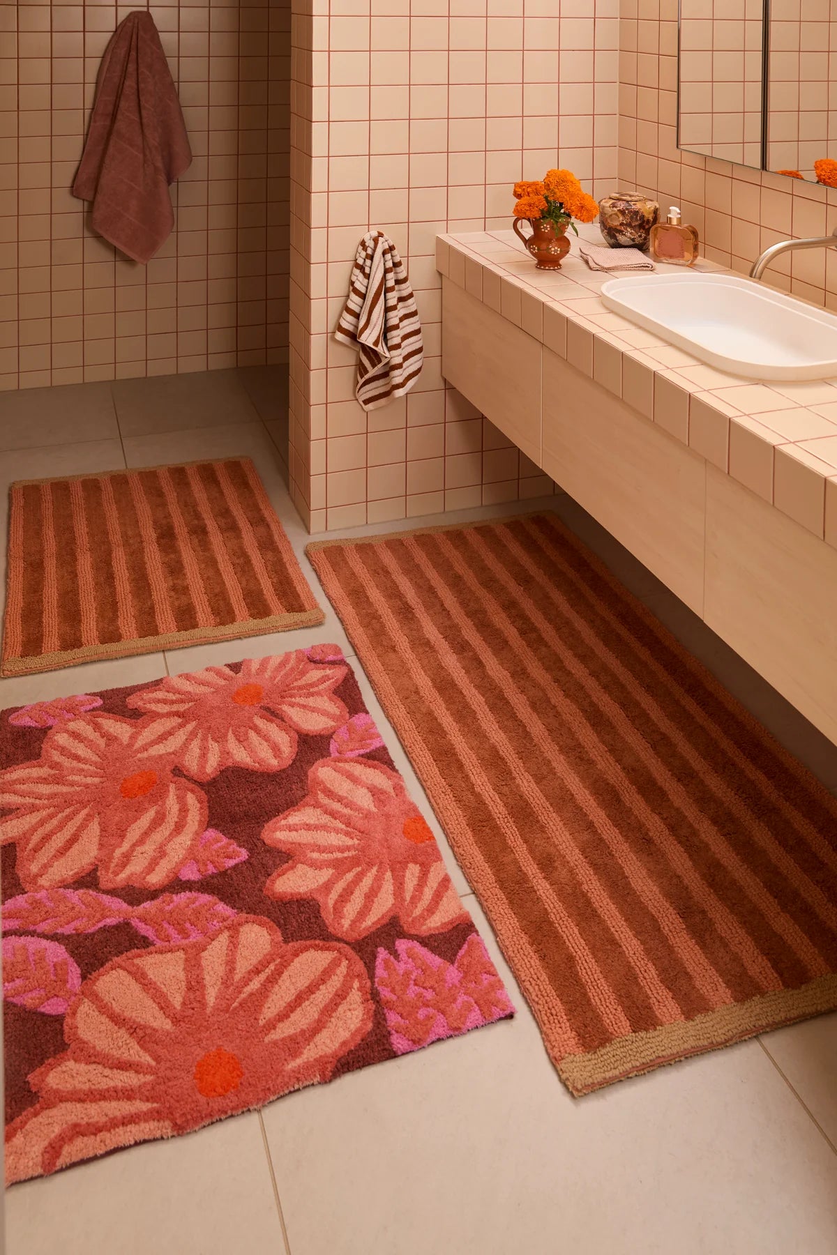 Azalea Pink Bath Mat