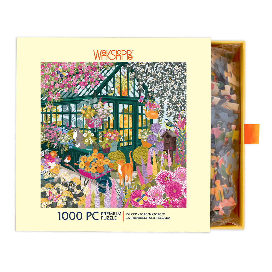 WerkShoppe 1000pc Puzzle - Spring Greenhouse