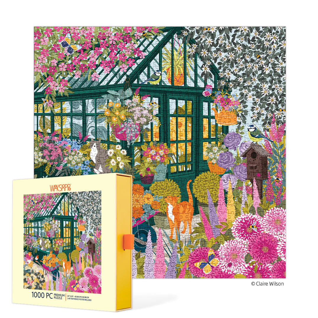 WerkShoppe 1000pc Puzzle - Spring Greenhouse