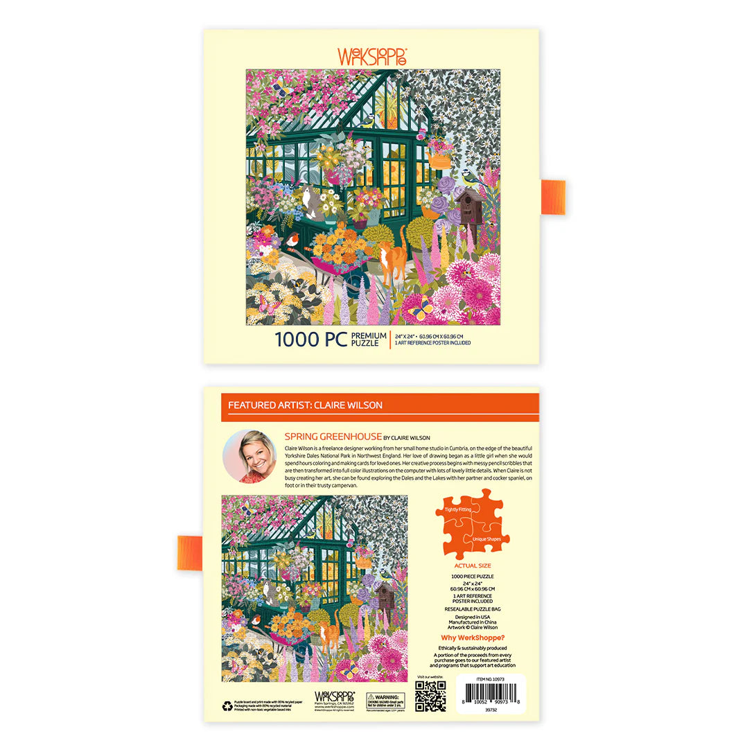 WerkShoppe 1000pc Puzzle - Spring Greenhouse