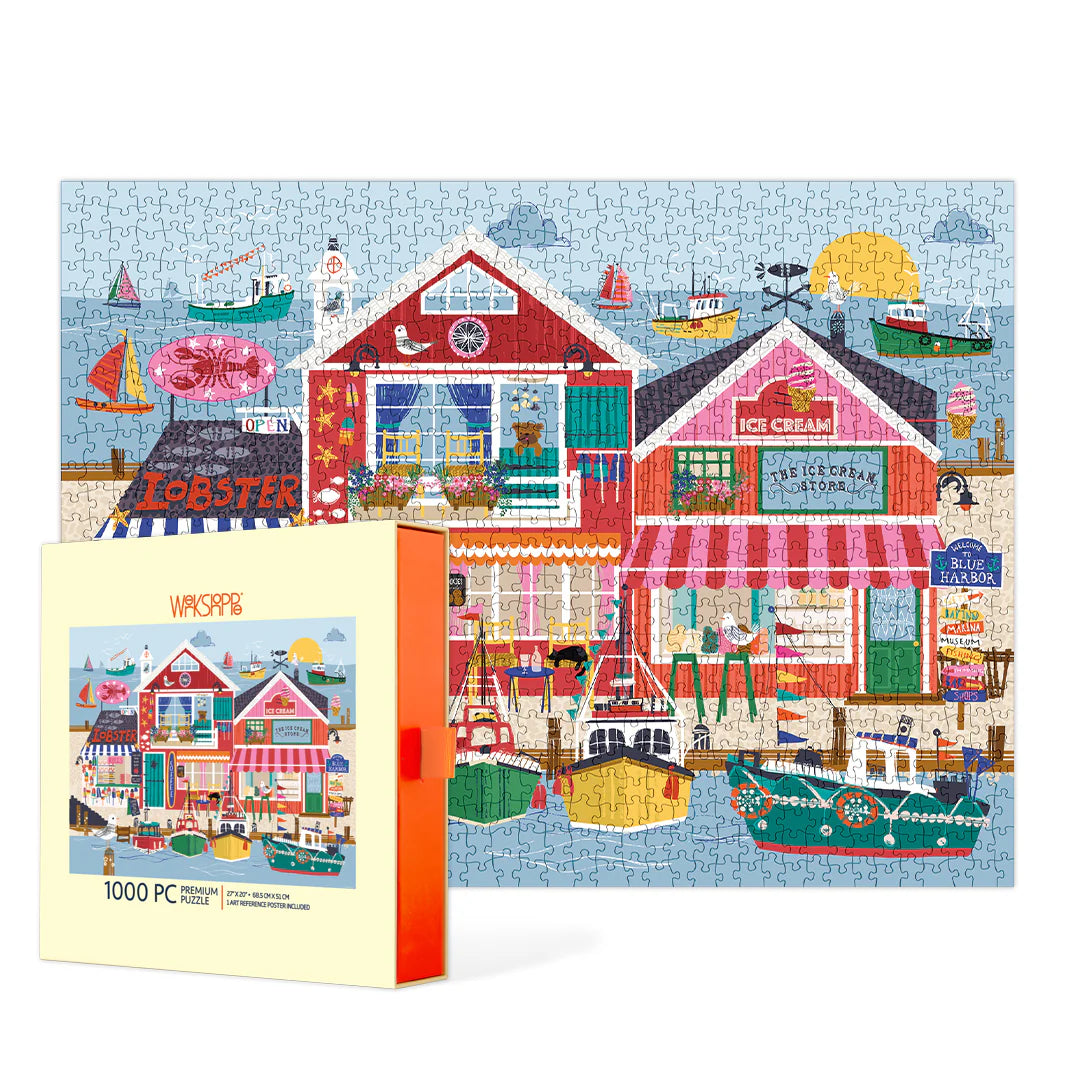 WerkShoppe 1000pc Puzzle - Blue Harbour