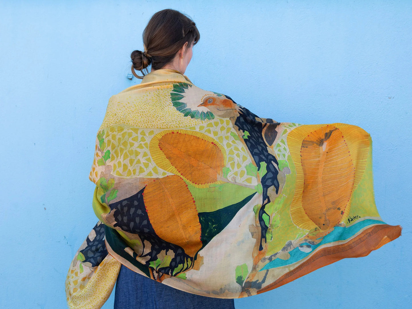 Dana Kinter Cashmere Wool Scarf - A Wish on the Wind