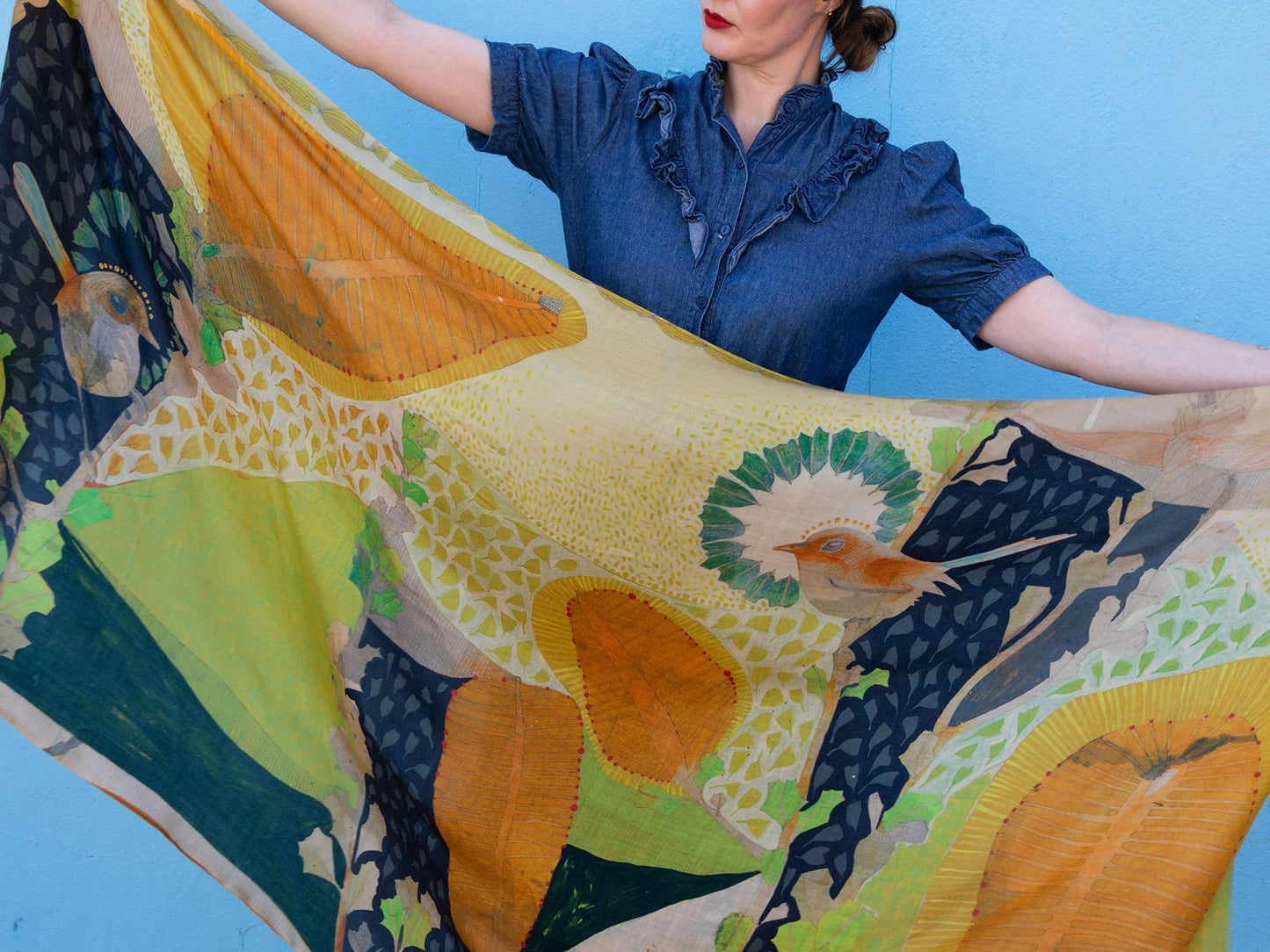 Dana Kinter Cashmere Wool Scarf - A Wish on the Wind