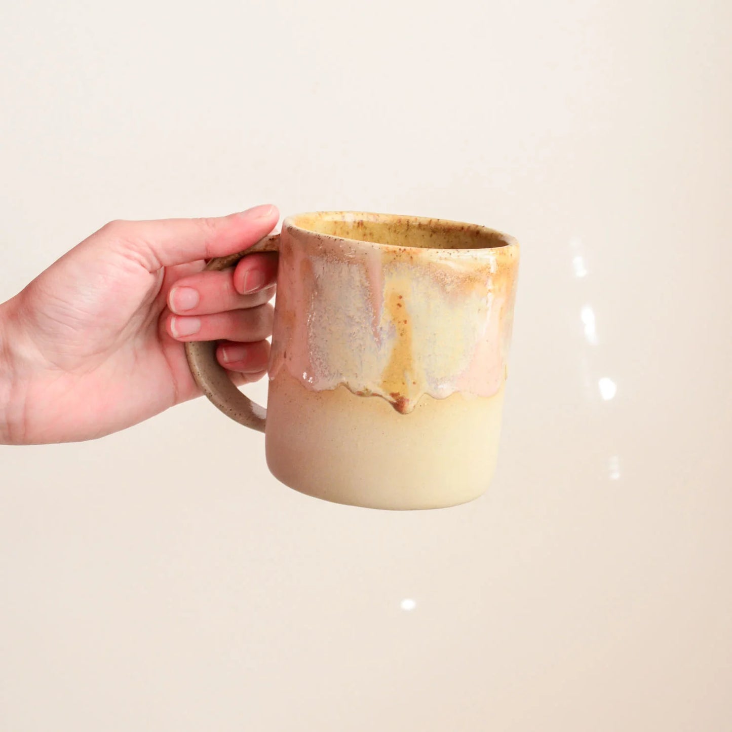 Kim Wallace Ceramic Tall Mug - Earthy Retro