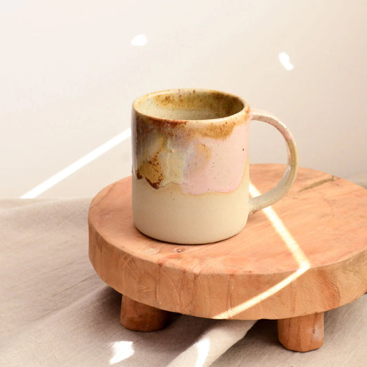 Kim Wallace Ceramic Tall Mug - Earthy Retro