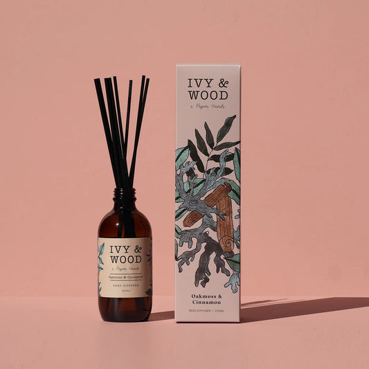 Ivy and Wood Reed Diffuser - Oakmoss and Cinnamon