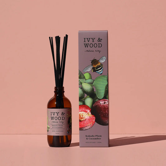 Ivy and Wood Reed Diffuser - Kakadu Plum and Cucumber