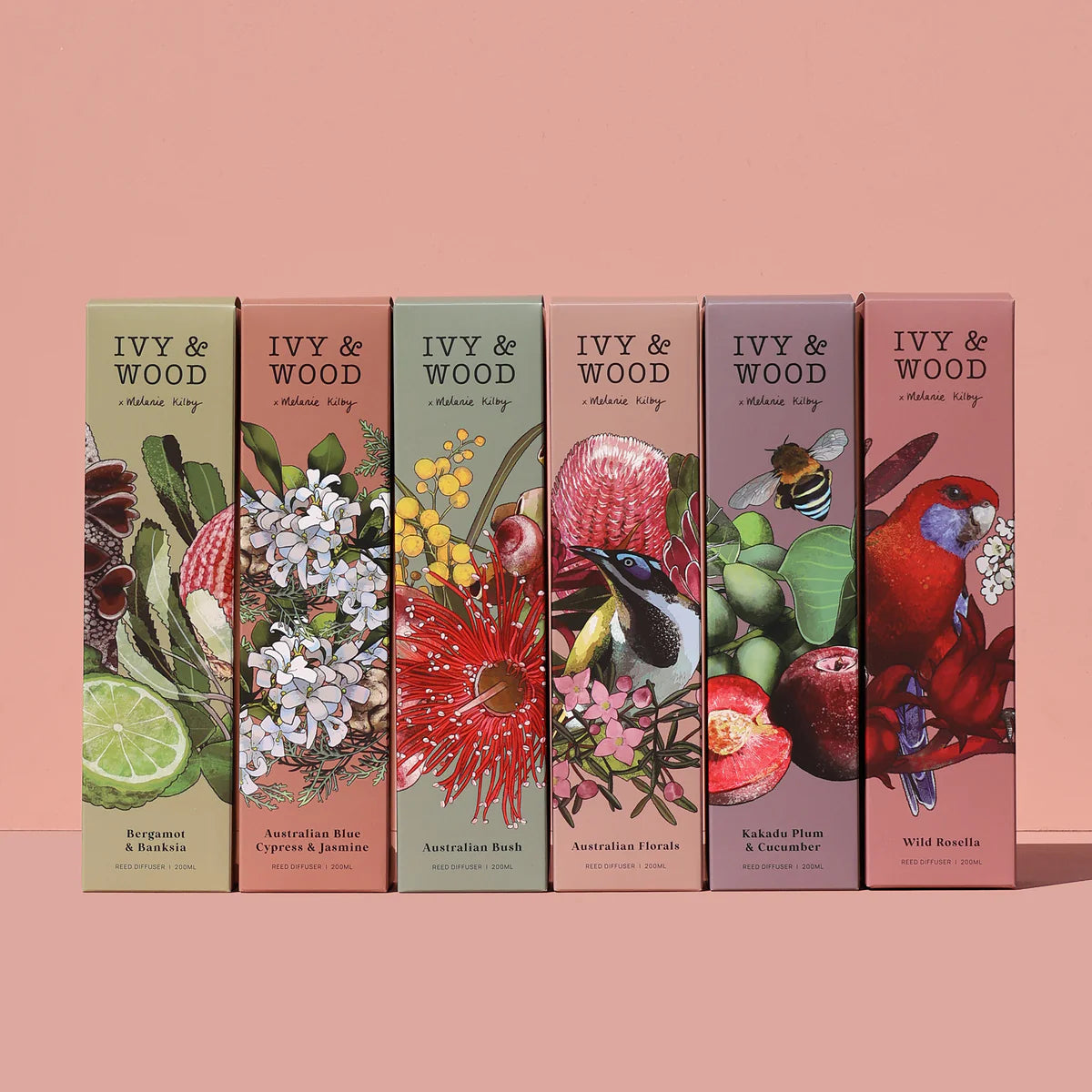 Ivy and Wood Reed Diffuser - Kakadu Plum and Cucumber