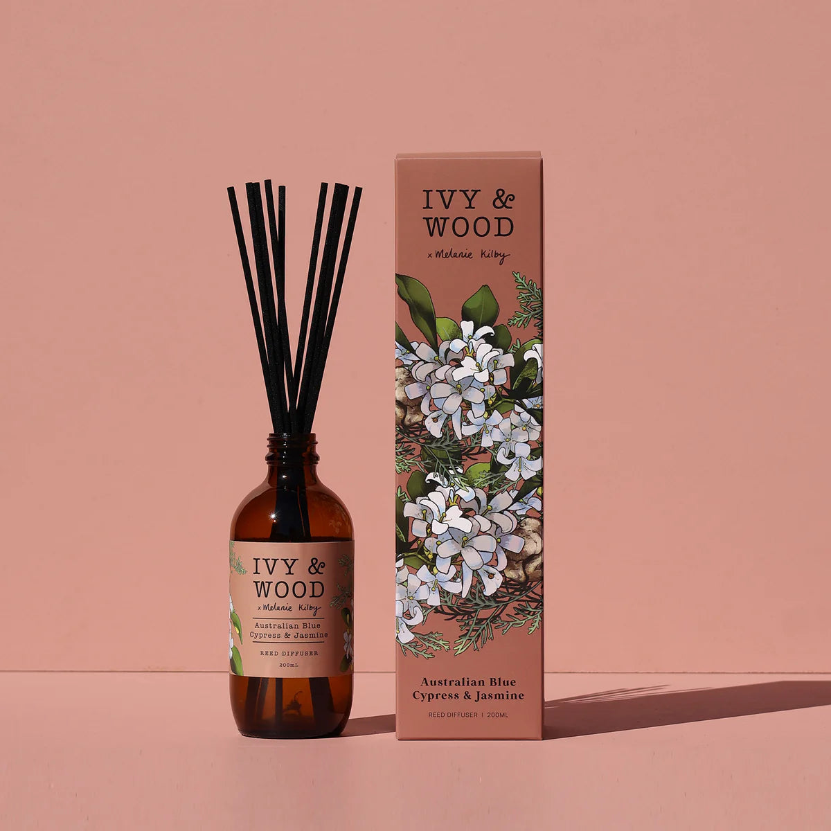 Ivy and Wood Reed Diffuser - Australian Blue Cypress and Jasmine