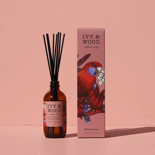 Ivy and Wood Reed Diffuser - Wild Rosella