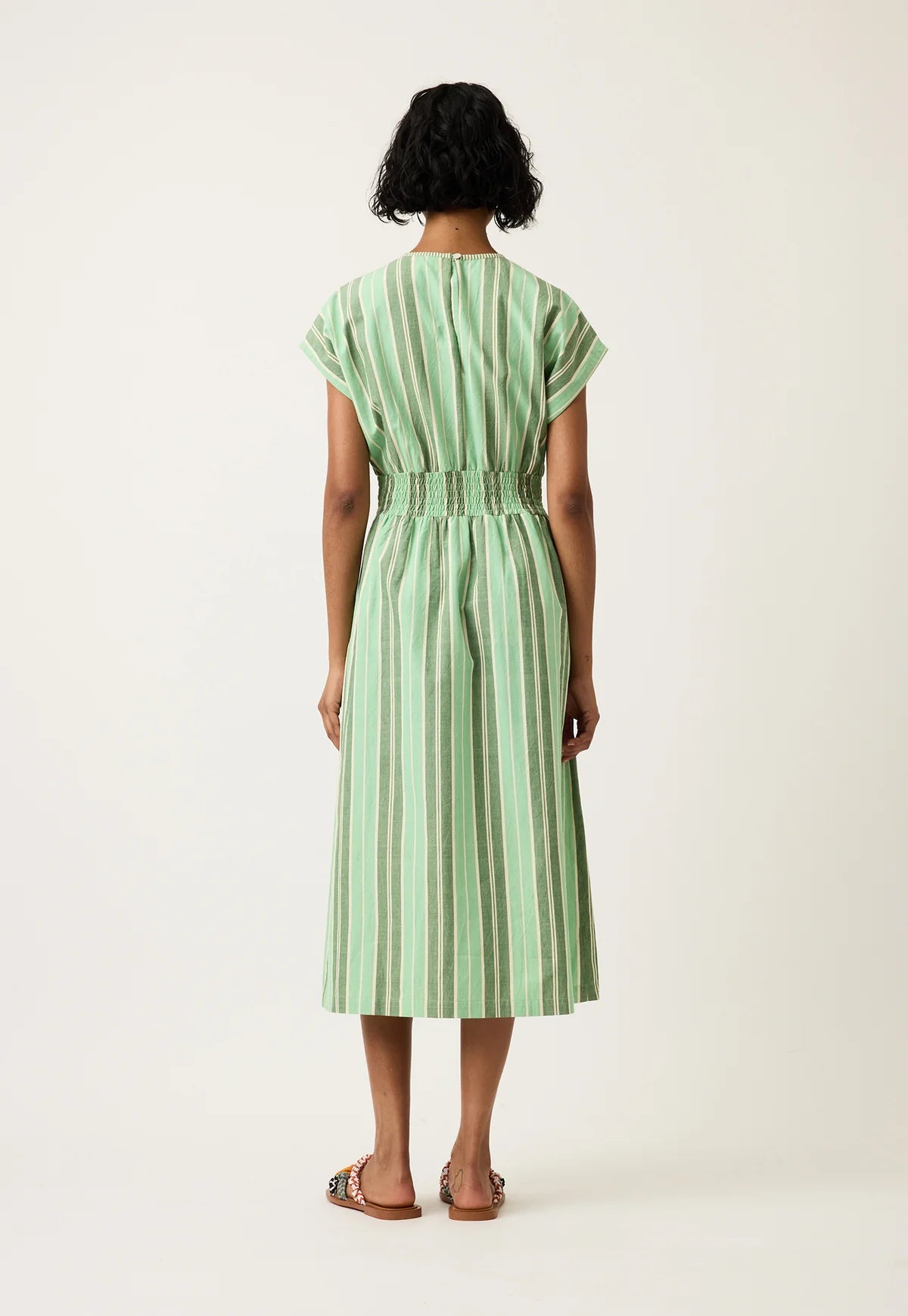 Nancybird Hana Dress - Green Stripe
